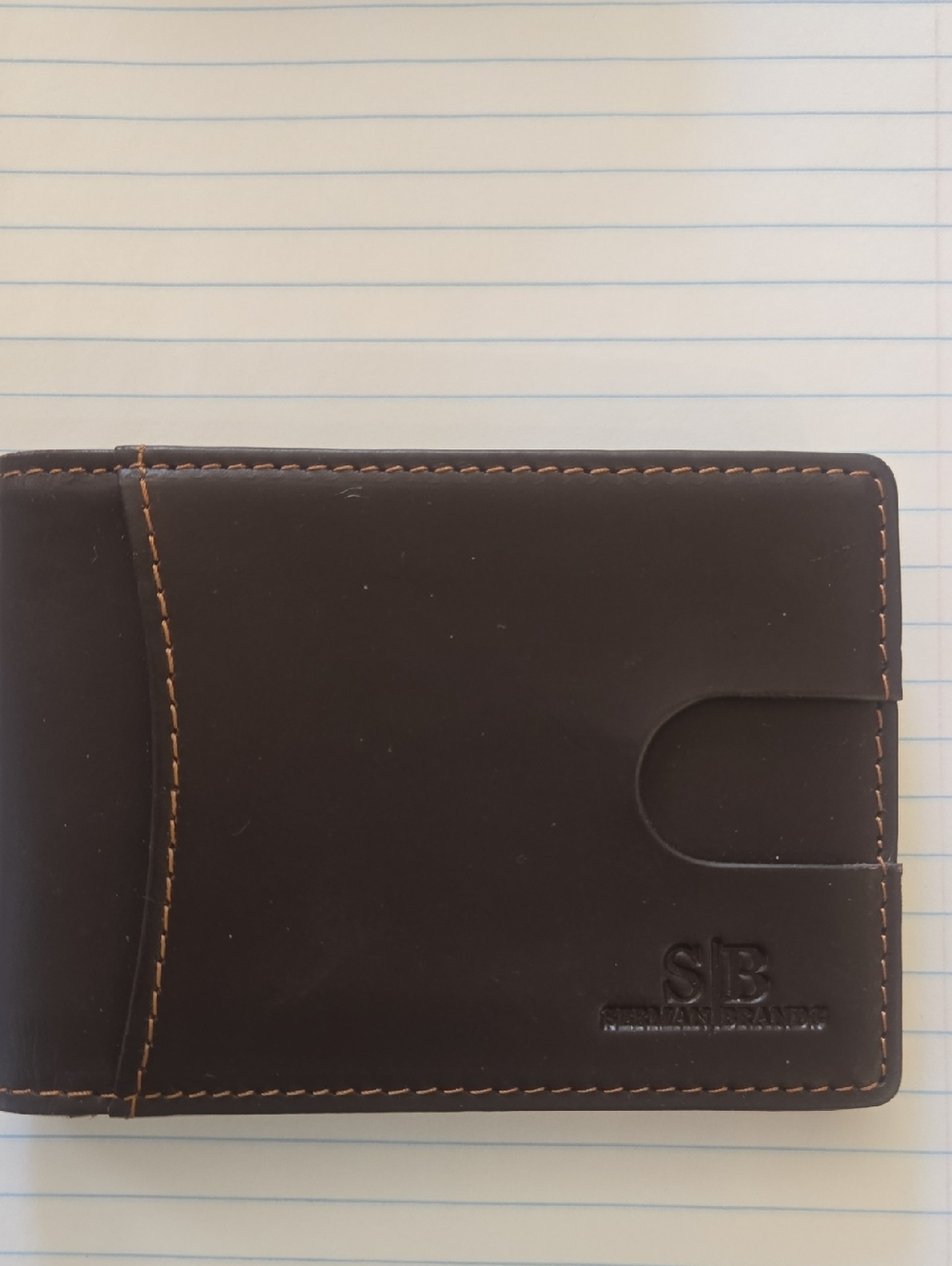 SIB Sermen Brands Leather Card/Wallet in Dark Brown